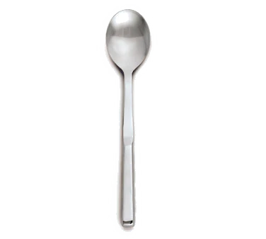 Browne 573154 Elite One-Piece Stainless Steel Solid Serving Spoon with Hollow Handle 11-3/4" - Image 2