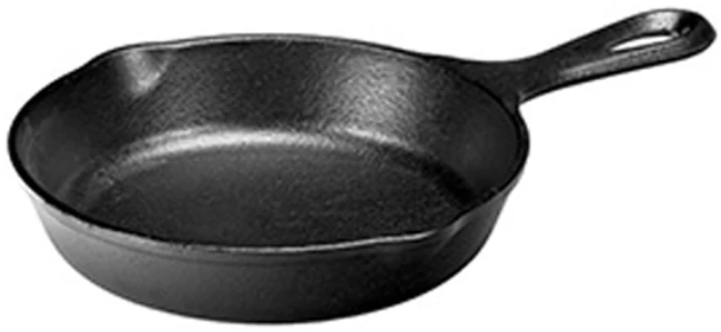Lodge L3SK3 Round Seasoned Cast Iron Skillet with Handle 6-1/2" - Image 2