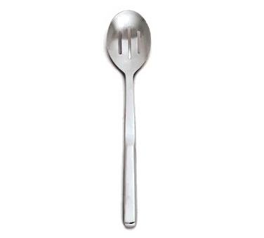 Browne 573155 Elite One-Piece Stainless Steel Slotted Serving Spoon with Hollow Handle 11-3/4" - Image 2