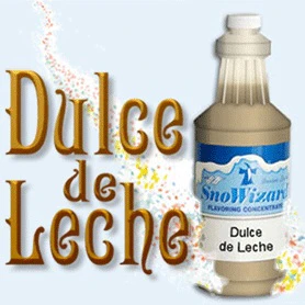 SnoWizard QDUL Snow Cone Syrup Flavor Concentrate 1 qt. - Dulce de Leche