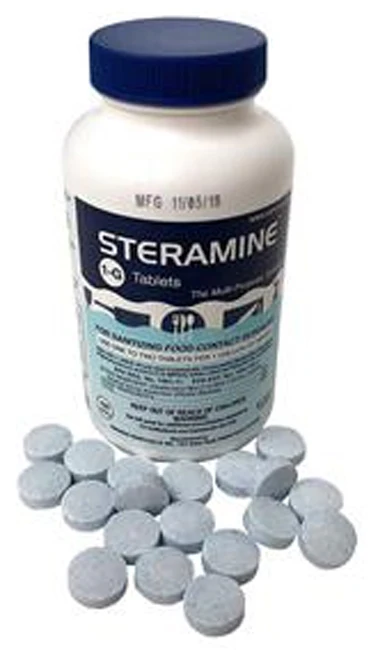 Spill-Stop 1175-0 Steramine Sanitizing Tablets - 150 count/bottle - Image 3