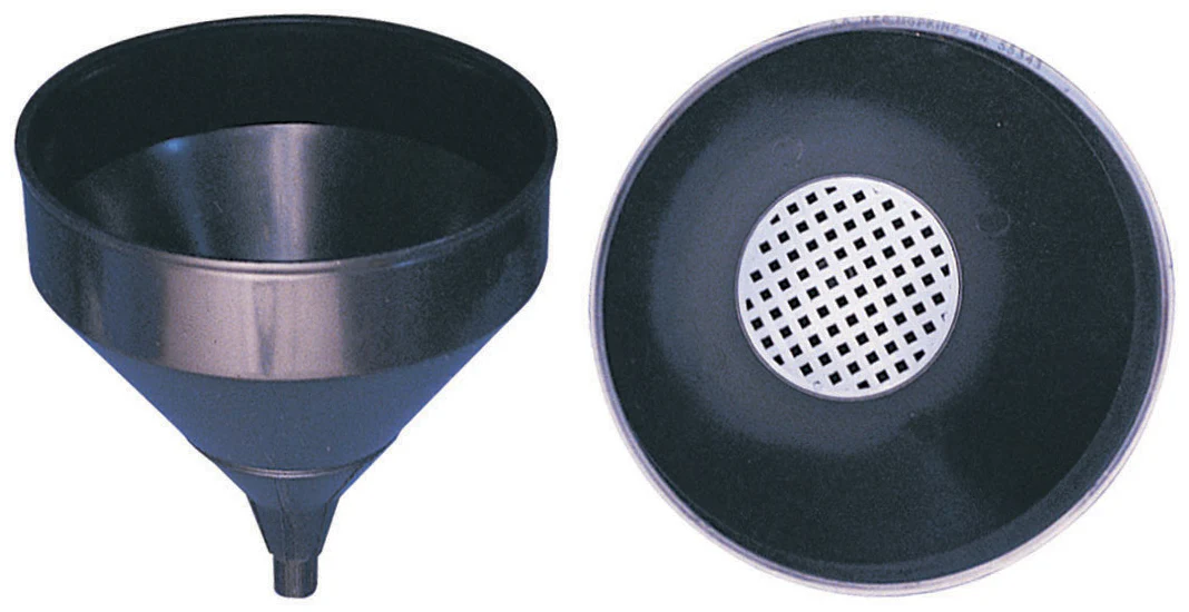 Spill-Stop 13-803 Plastic Drain Funnel with (1) Medium & (1) Coarse Screen Strainers 1-1/2 qt.