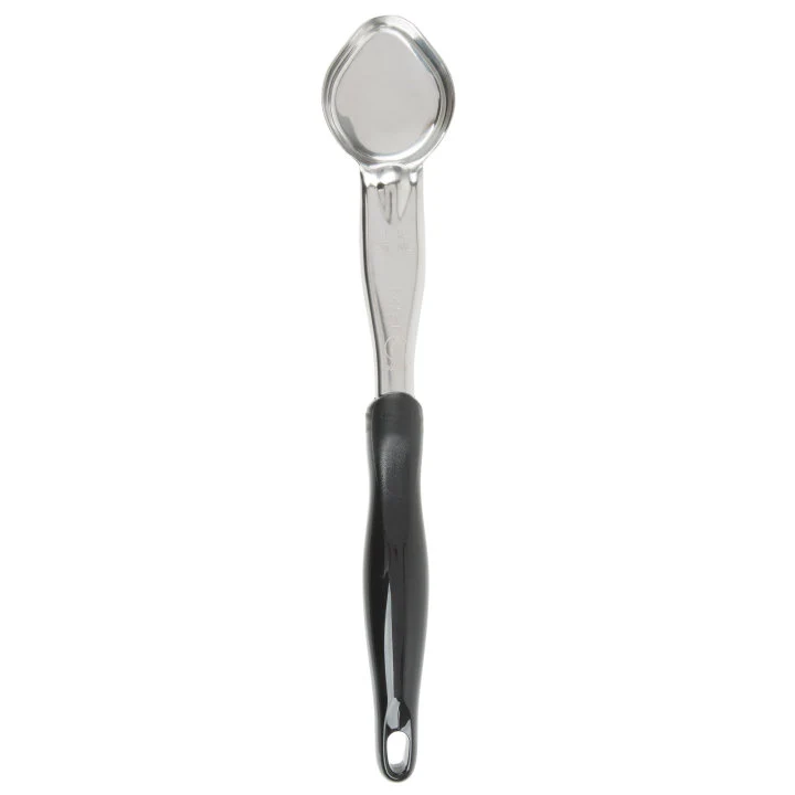 Vollrath 6412120 Jacob's Pride Color-Coded One-Piece Heavy-Duty Stainless Steel Solid Oval Spoodle Food Portioner with Black Nylon Handle 1 oz. - Image 4