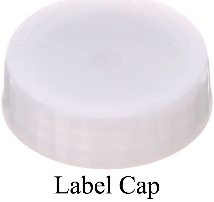 FMP 280-1802 Multi-Purpose Double-Ended FIFO Squeeze Bottle with (1) Label Cap & (1) Dispensing Cap - 12 oz. - Wide Mouth - Image 5