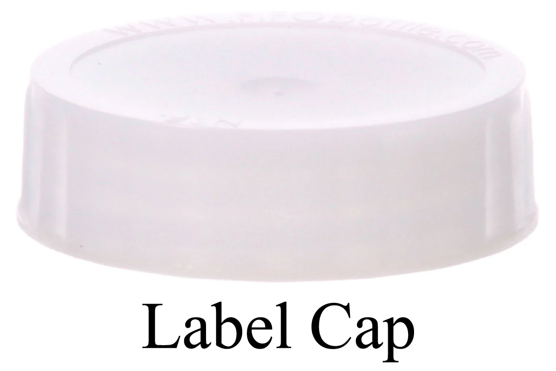FMP 280-1805 Multi-Purpose Double-Ended FIFO Squeeze Bottle with (1) Label Cap & (1) Dispensing Cap - 16 oz. - Wide Mouth - Image 4