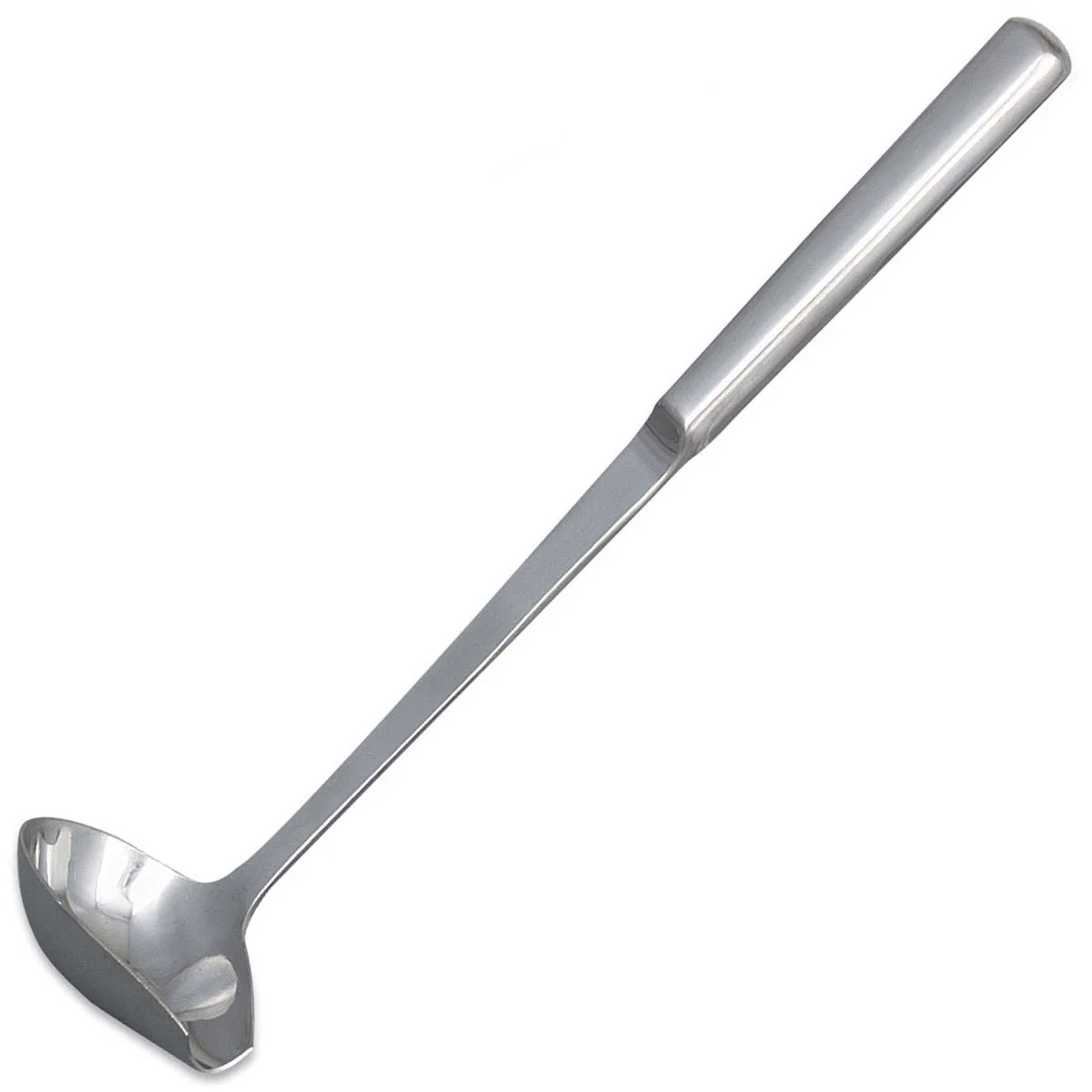 Browne 573153 Elite One-Piece Stainless Steel Pour Spout Ladle with 11" Hollow Straight Handle 2 oz.