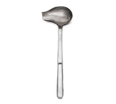 Browne 573153 Elite One-Piece Stainless Steel Pour Spout Ladle with 11" Hollow Straight Handle 2 oz. - Image 2