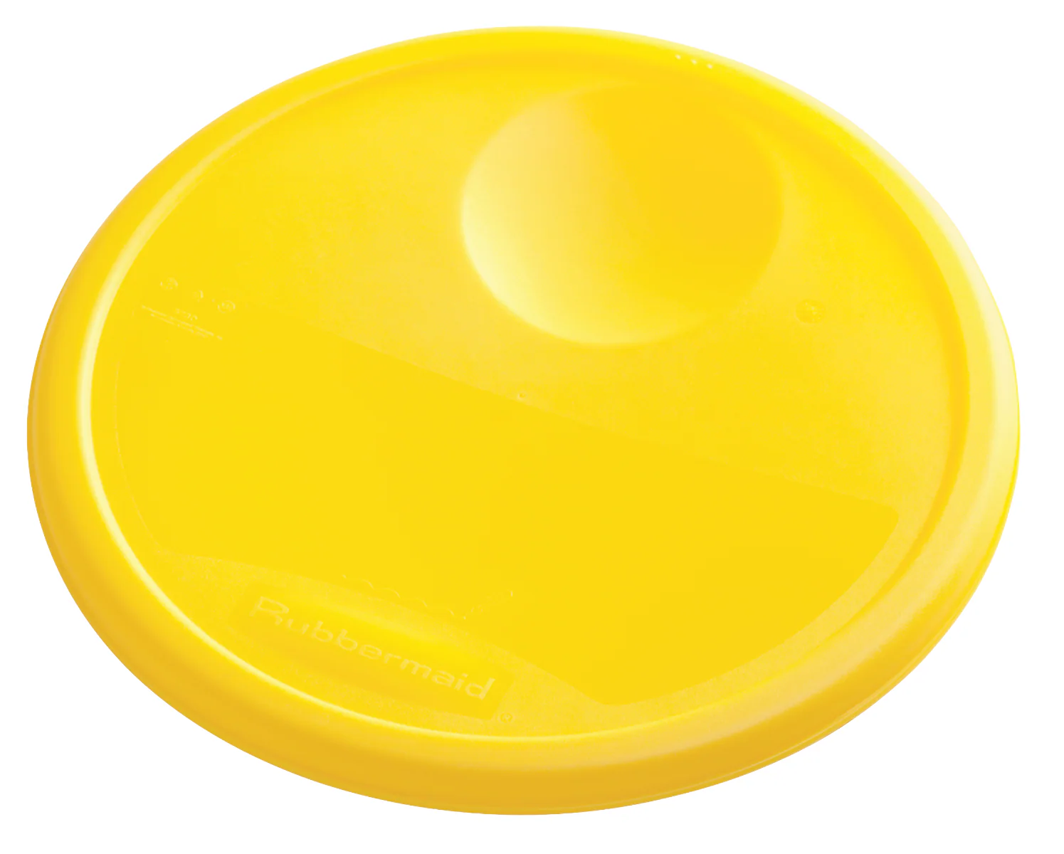 Rubbermaid FG573000YEL Round Food Storage Container Lid for 12-22 qts. - Yellow