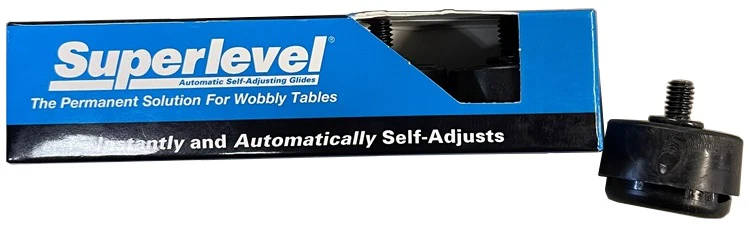 FMP 121-1022 Superlevel Self-Adjusting Table Glide 1-1/8" dia. with 1/4-20 Thread - 4/Pack - Image 6