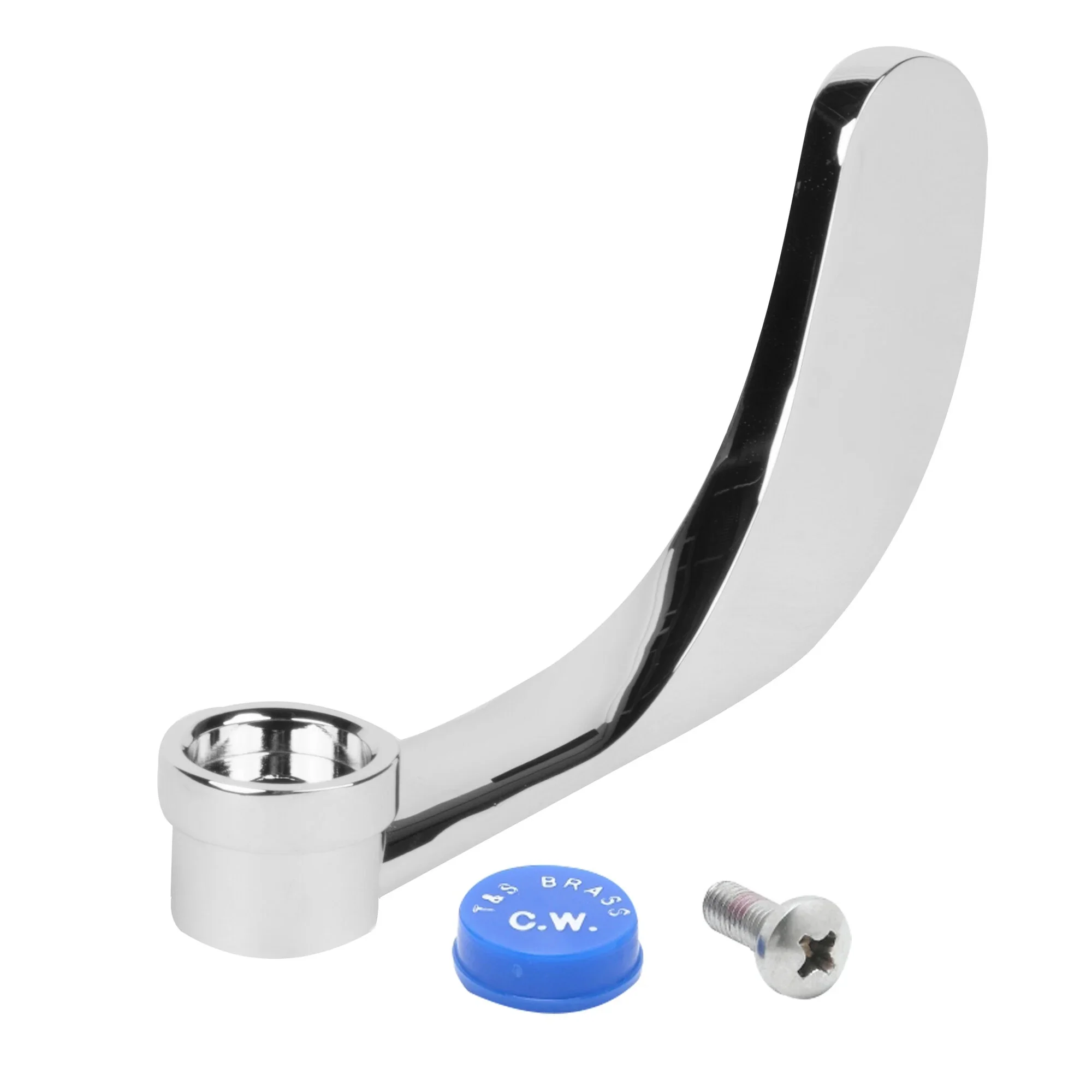 T&S B-WH4C-NS 4" Wrist Action Handle Cold Blue Index