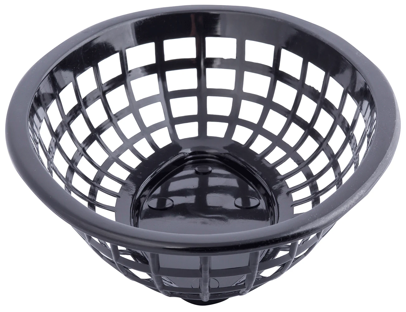 TableCraft 1071BK Side Order Plastic Oval Basket 8" x 5-1/4" x 2" - Black - 12/Case - Image 3