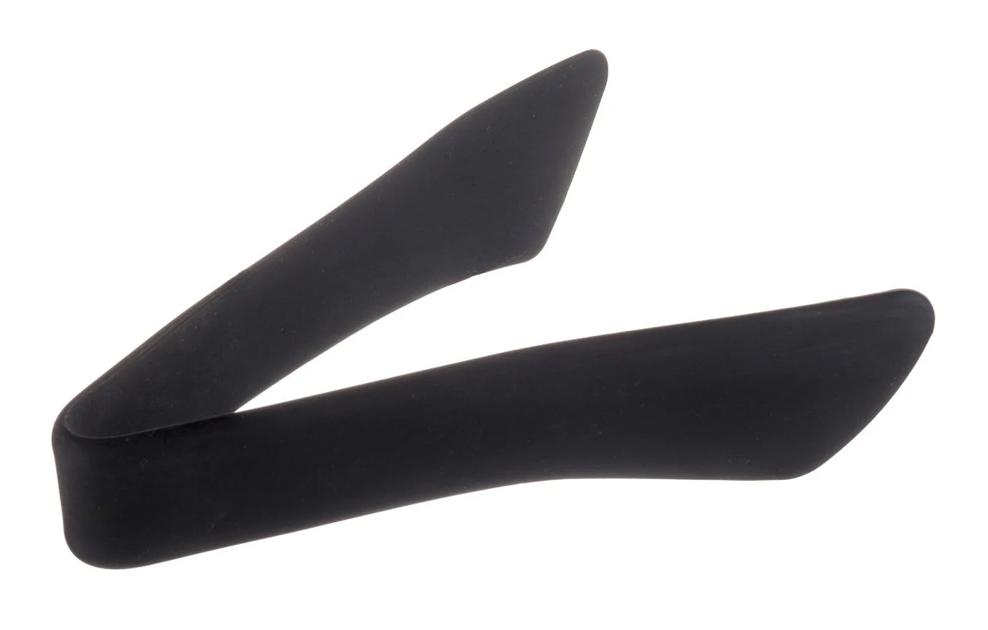 TableCraft 39100 Silicone Coated Stainless Steel Serving Tongs 7" - Black