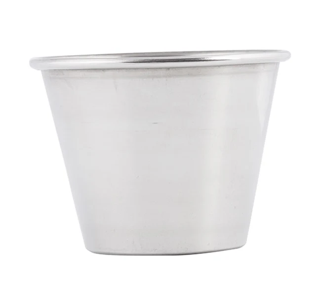 TableCraft 5067 Stainless Steel Round Sauce Cup 2-1/2 oz. - Image 2