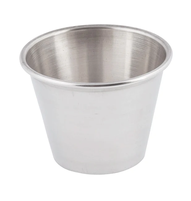 TableCraft 5067 Stainless Steel Round Sauce Cup 2-1/2 oz. - Image 4