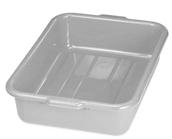 TableCraft P1529G Bus Tub 21-1/4" x 15-3/4" x 5" - Gray
