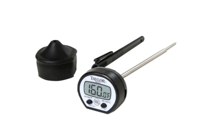 Taylor 9840RB Digital Pocket Thermometer w/ 5" Stem, -40 to 302 Degrees F