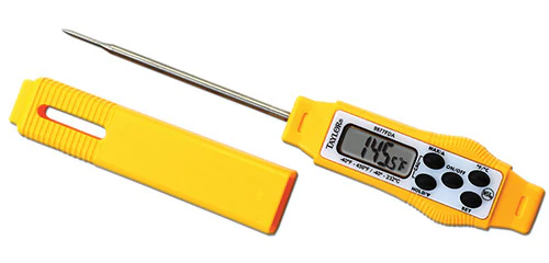 Taylor 9877FDA Compact Waterproof Digital Probe Pocket Thermometer with LCD Display - Blue - (-40 to 450 Deg. F) - Image 2