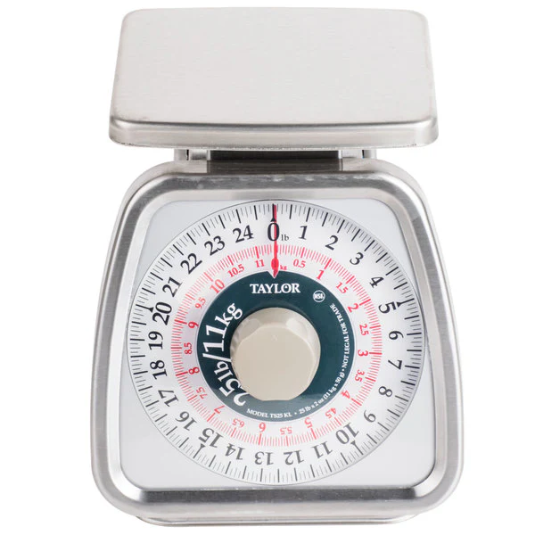 Taylor TS25KL Analog Portion Control Scale with Rotating Dial 25 lb.