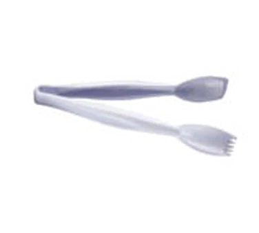 Cambro TGG9135 Lugano 1-Piece Plastic Easy-Grasp Flat-Tip Tongs 9-1/2" - Clear - Image 2