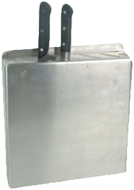 Thunder Group SLKR012 Wall or Countertop Stainless Steel Knife Rack - 9 slot/cap