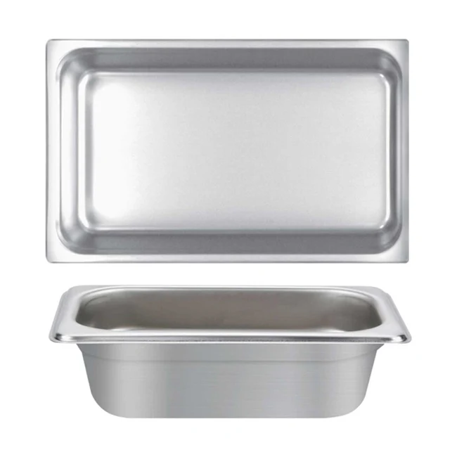 Thunder Group STPA4004 Anti-Jam Stainless Steel Steam Table Food Pan 4" Deep - 1/1 Full Size - Image 2