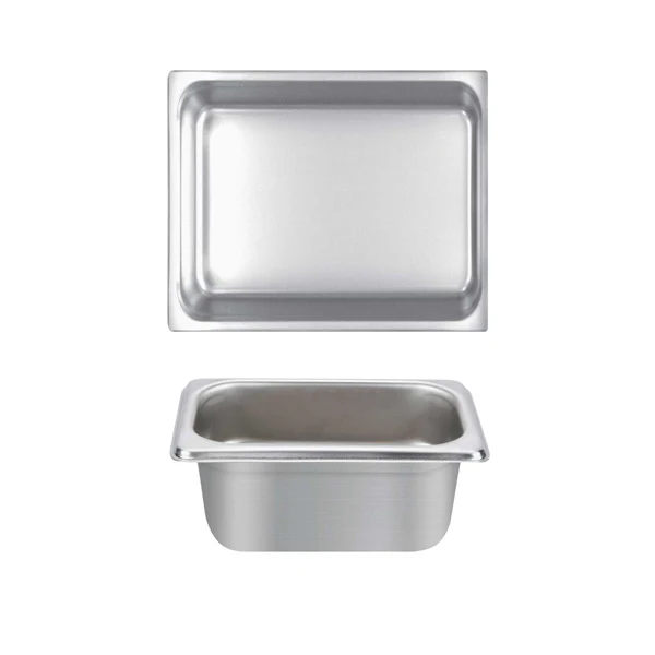 Thunder Group STPA4122 Anti-Jam Stainless Steel Steam Table Food Pan 2-1/2" Deep - 1/2 Size - Image 2