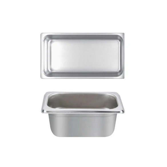 Thunder Group STPA4132 Anti-Jam Stainless Steel Steam Table Food Pan 2-1/2" Deep - 1/3 Size - Image 2