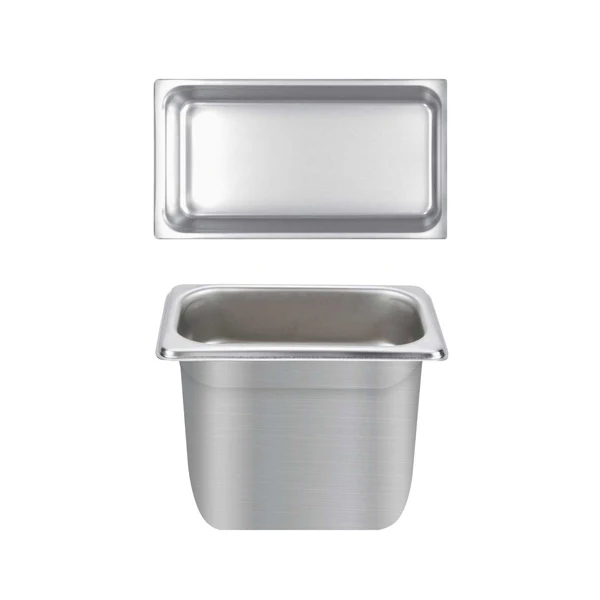 Thunder Group STPA4136 Anti-Jam Stainless Steel Steam Table Food Pan 6" Deep - 1/3 Size - Image 2