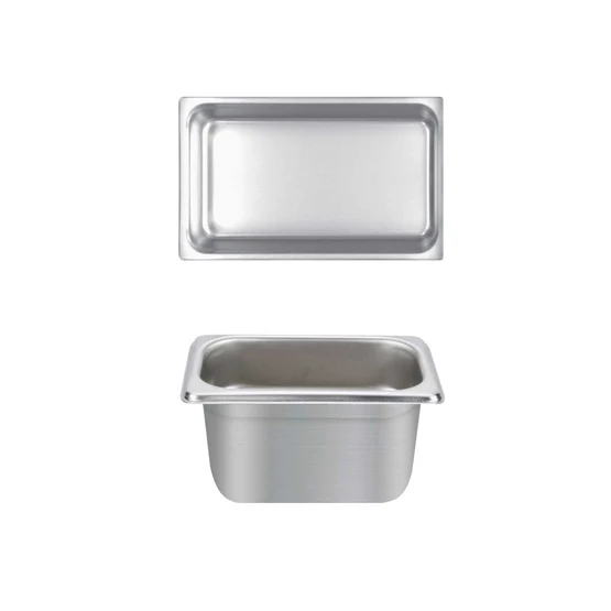 Thunder Group STPA4144 Anti-Jam Stainless Steel Steam Table Food Pan 4" Deep - 1/4 Size - Image 2
