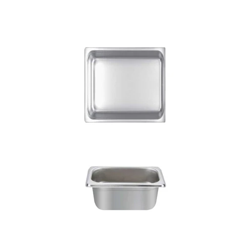 Thunder Group STPA4162 Anti-Jam Stainless Steel Steam Table Food Pan 2-1/2" Deep - 1/6 Size - Image 2