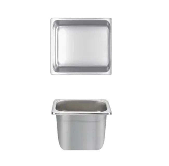 Thunder Group STPA4166 Anti-Jam Stainless Steel Steam Table Food Pan 6" Deep - 1/6 Size - Image 2