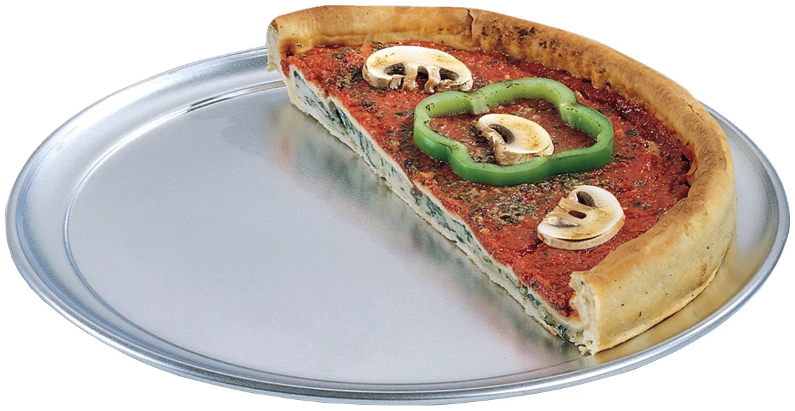 American Metalcraft TP16 Standard-Weight Aluminum Wide Rim Pizza Pan 16" - Image 2
