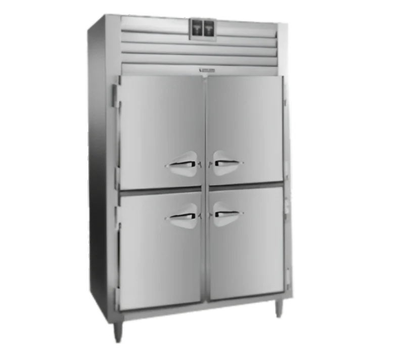 Traulsen ADH232WUT-HHS Spec-Line 2-Section 4 Solid Half Door Dual Temp Reach-In Refrigerator / Heated Holding Cabinet 58" - 46.86 cu. ft. - Image 4