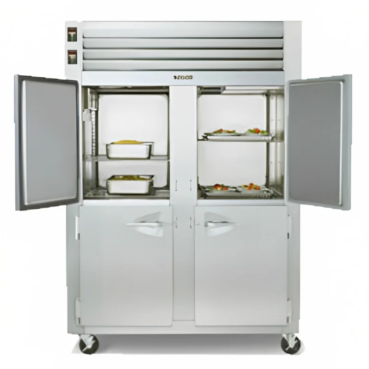 Traulsen ADH232WUT-HHS Spec-Line 2-Section 4 Solid Half Door Dual Temp Reach-In Refrigerator / Heated Holding Cabinet 58" - 46.86 cu. ft. - Image 5