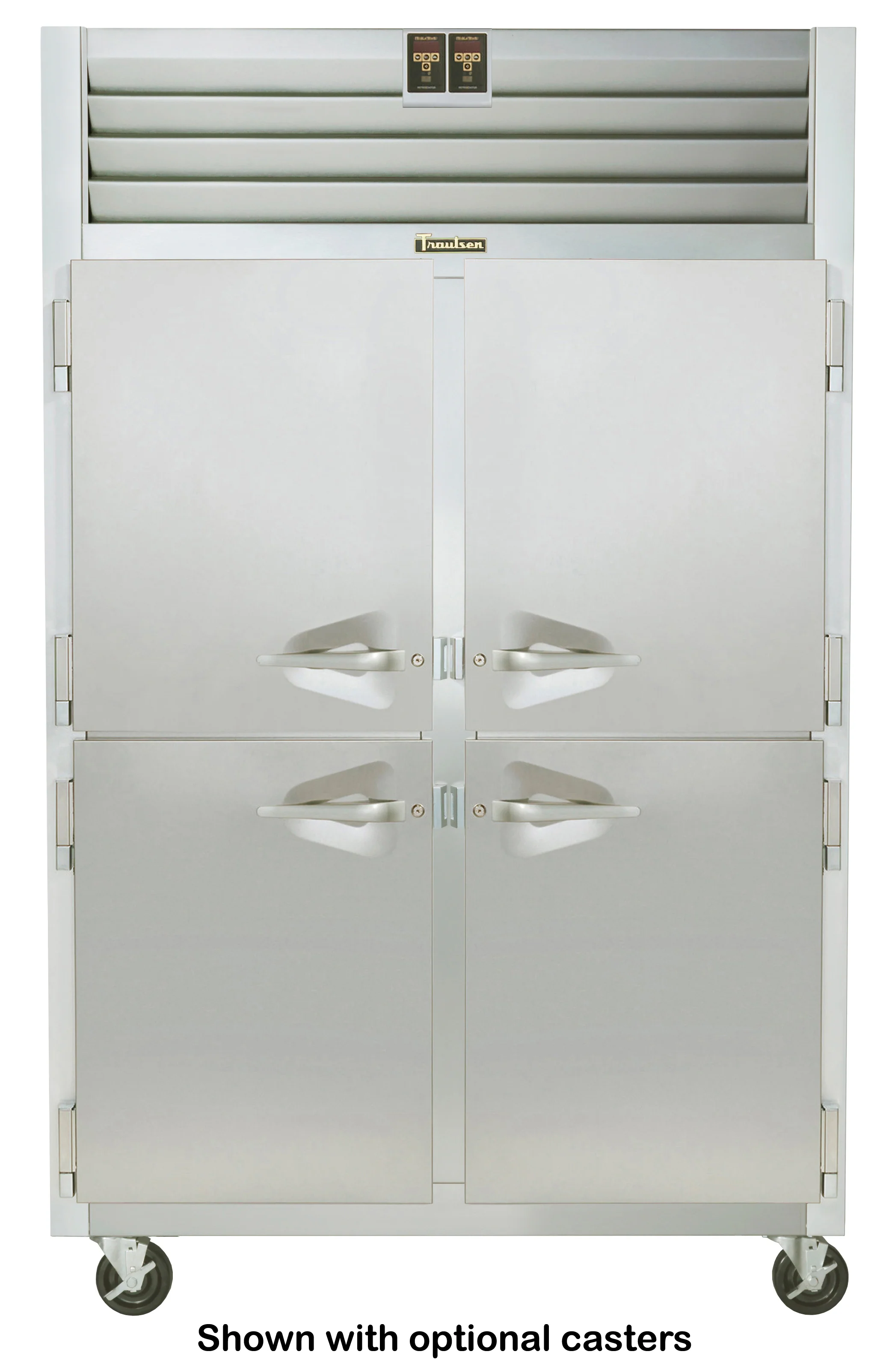 Traulsen ADT232DUT-HHS Spec-Line 2-Section 4 Solid Half Door Dual Temp Reach-In Refrigerator / Freezer 48" - 37.72 cu. ft. - Image 3