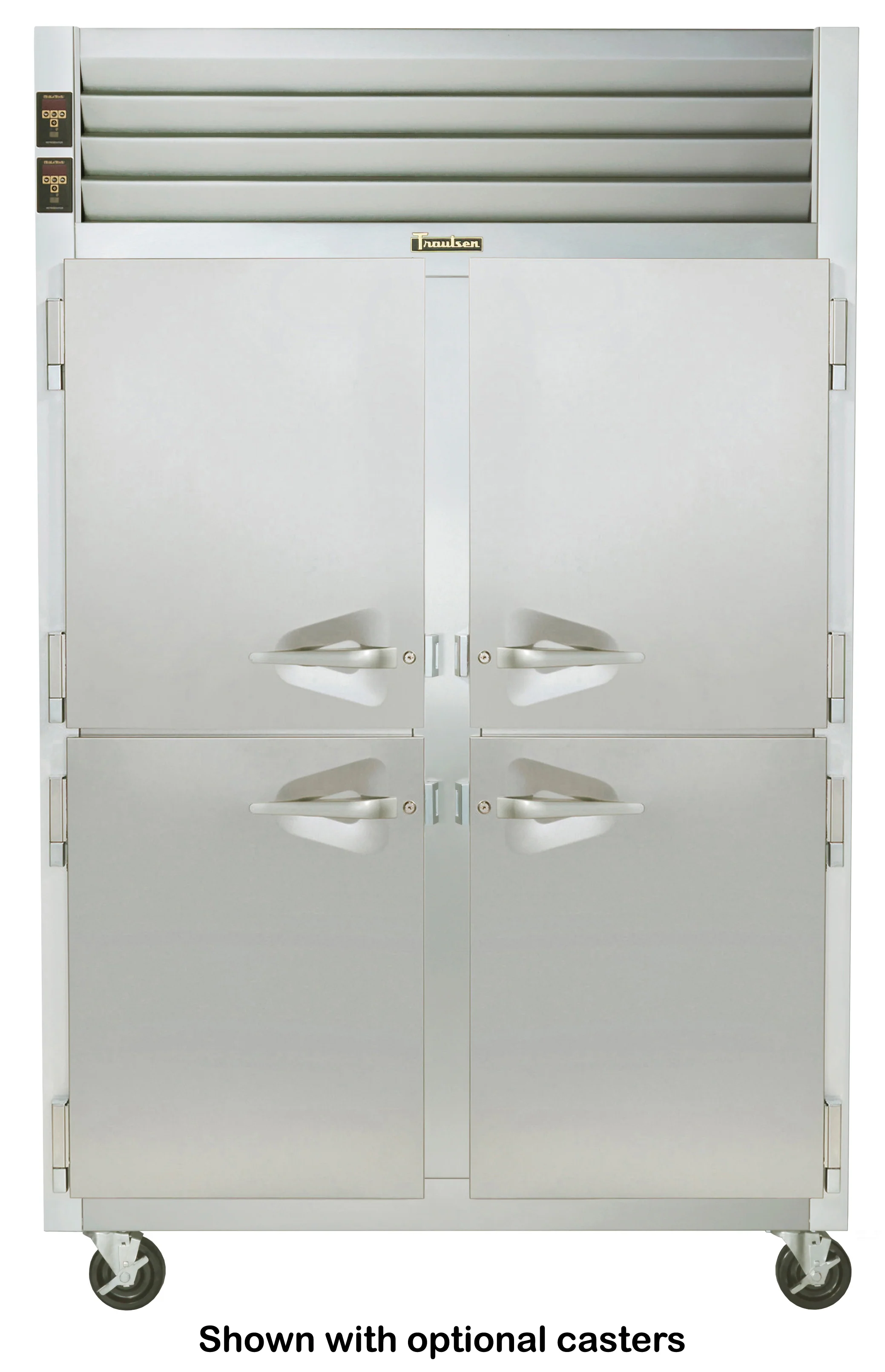 Traulsen ADT232NUT-HHS Spec-Line 2-Section 4 Solid Half Door Dual Temp Reach-In Refrigerator / Freezer 52" - 42.26 cu. ft. - Image 3