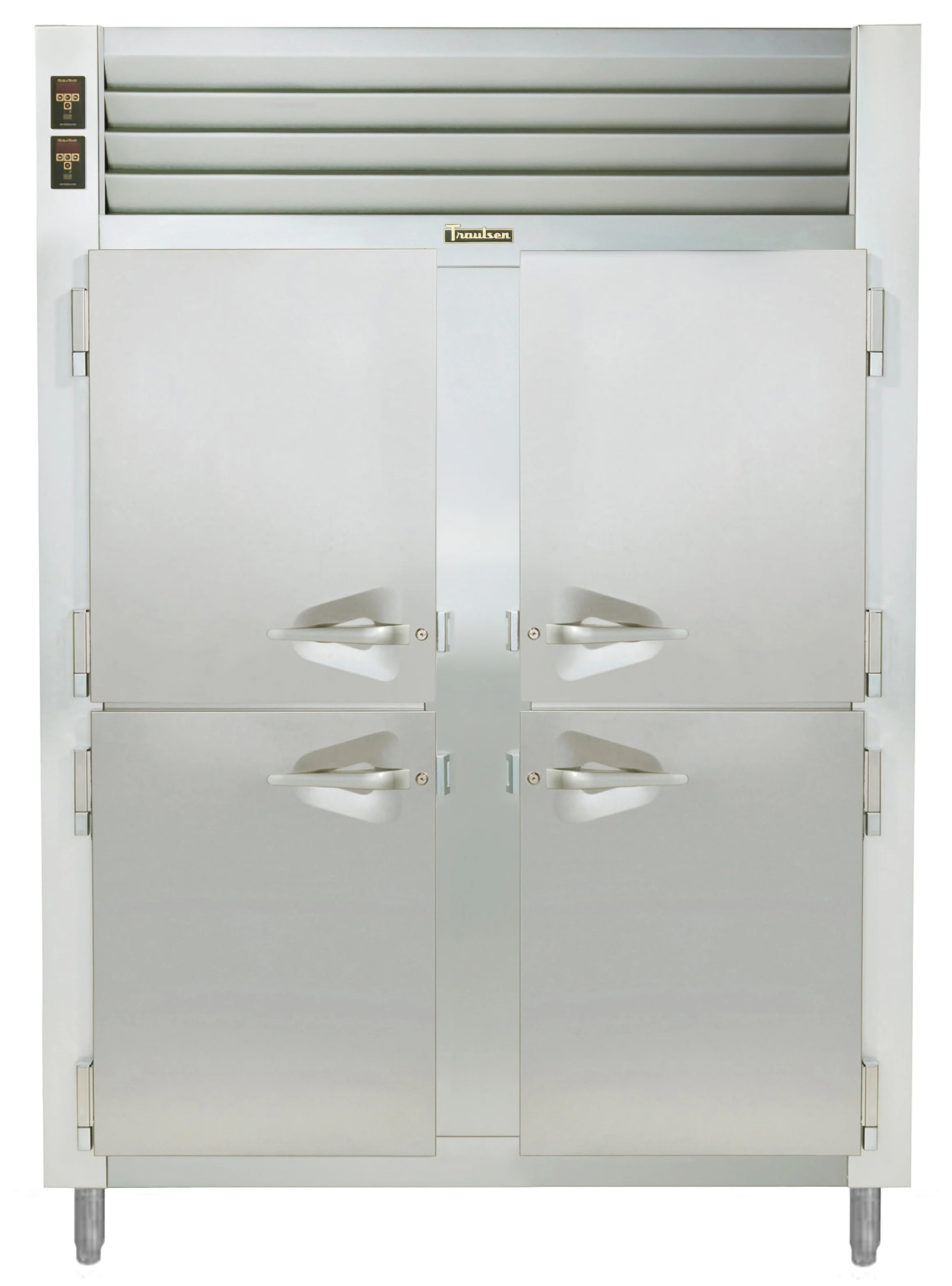 Traulsen ADT232WUT-HHS Spec-Line 2-Section 4 Solid Half Door Dual Temp Reach-In Refrigerator / Freezer 58" - 46.86 cu. ft. - Image 2