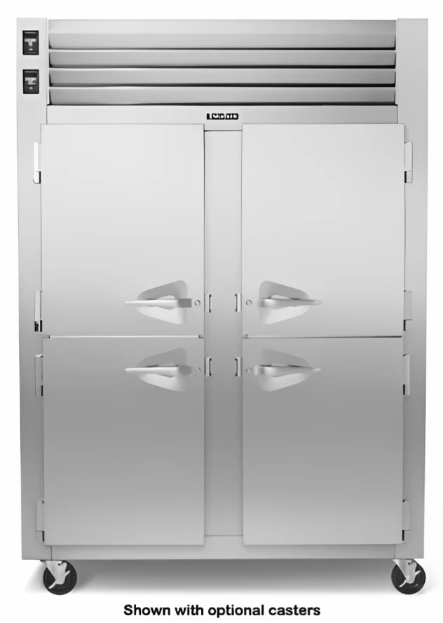 Traulsen ADT232WUT-HHS Spec-Line 2-Section 4 Solid Half Door Dual Temp Reach-In Refrigerator / Freezer 58" - 46.86 cu. ft. - Image 3