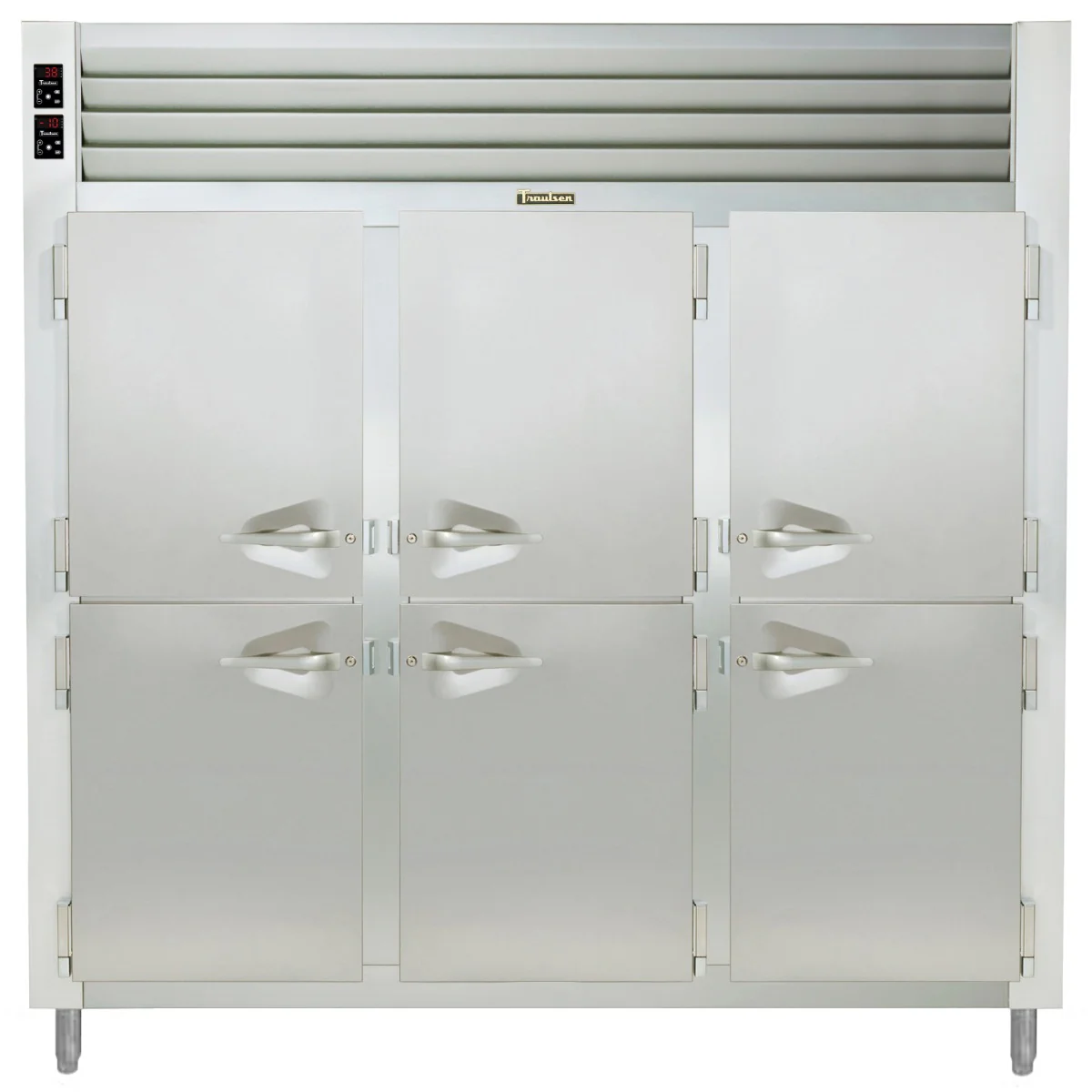 Traulsen ADT332NUT-HHS Spec-Line 3-Section 6 Solid Half Door Dual Temp Reach-In Refrigerator / Freezer 76" - 67.36 cu. ft.
