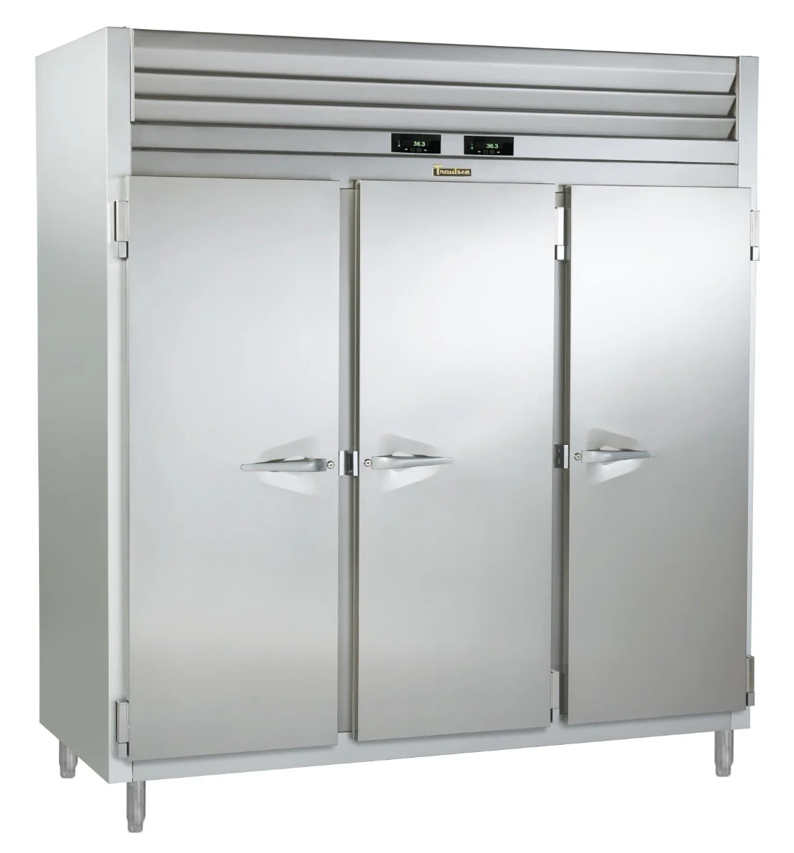 Traulsen ADT332WUT-FHS Spec-Line 3-Section 3 Solid Door Dual Temp Reach-In Refrigerator / Freezer 86" - 75.38 cu. ft.