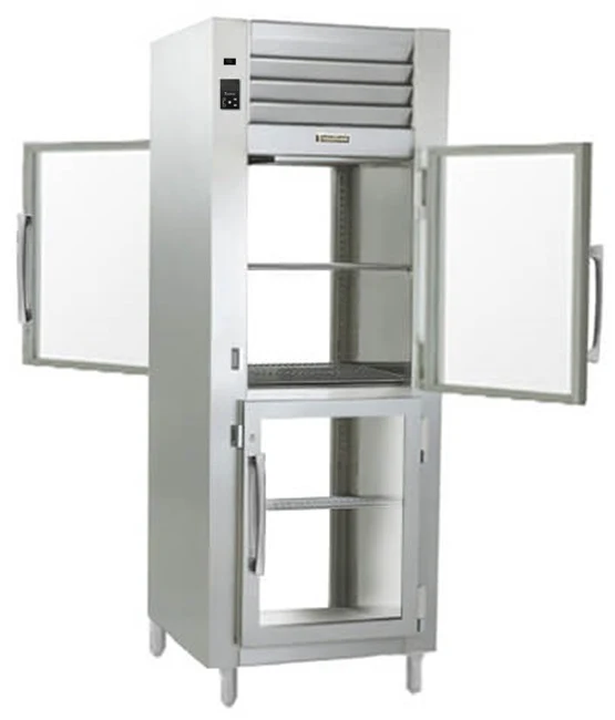 Traulsen AHF132WP-HHG Spec-Line 1-Section 2 Glass Half Door Reach-In Pass-Thru Heated Holding Cabinet 30" - 25.73 cu. ft.