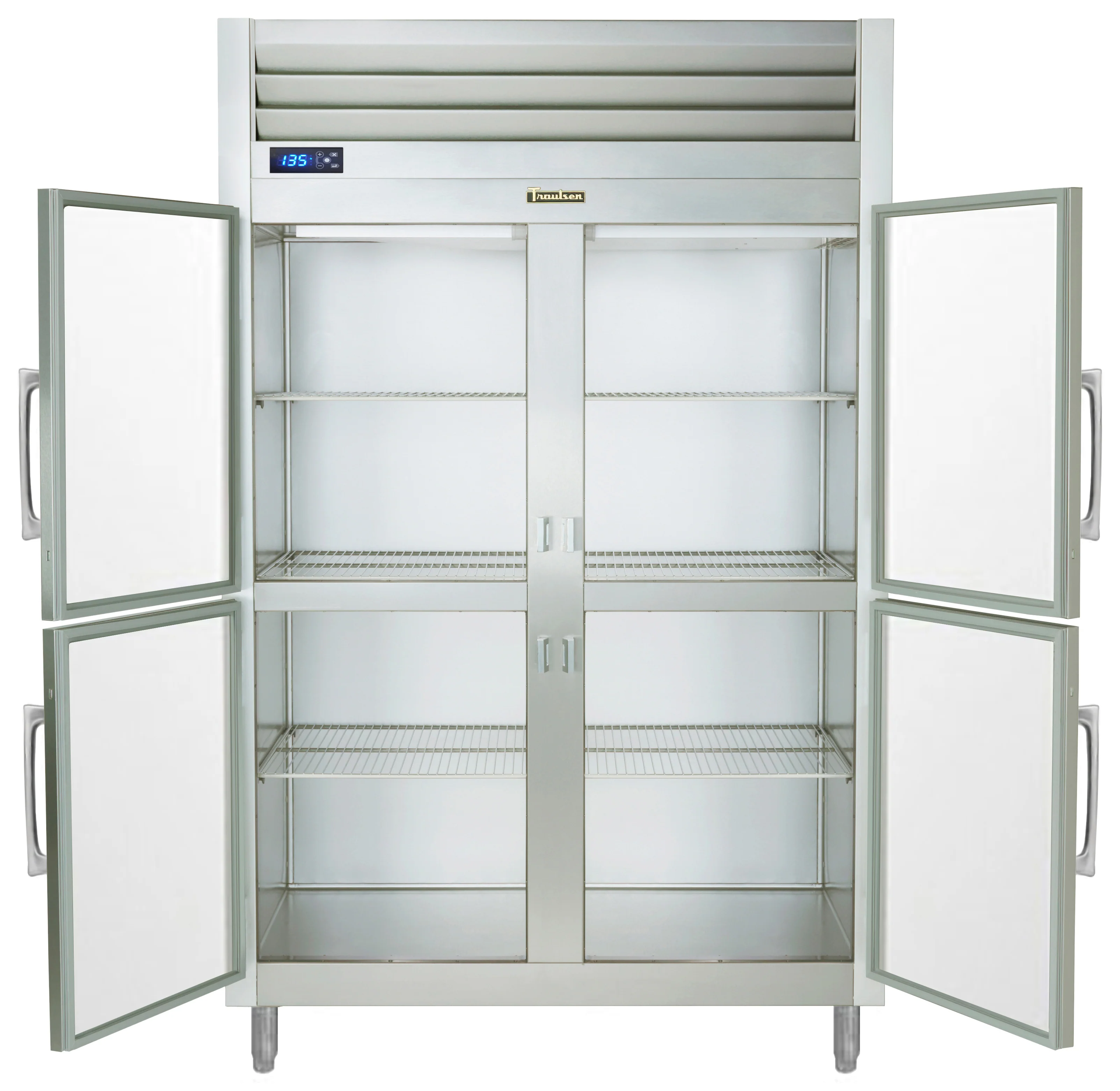 Traulsen AHF232W-HHG Spec-Line 2-Section 4 Glass Half Door Reach-In Heated Holding Cabinet 58" - 51.41 cu. ft. - Image 5