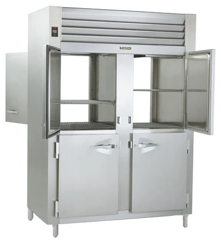 Traulsen AHF232WP-HHS Spec-Line 2-Section 4 Solid Half Door Reach-In Pass-Thru Heated Holding Cabinet 58" - 53.38 cu. ft. - Image 3