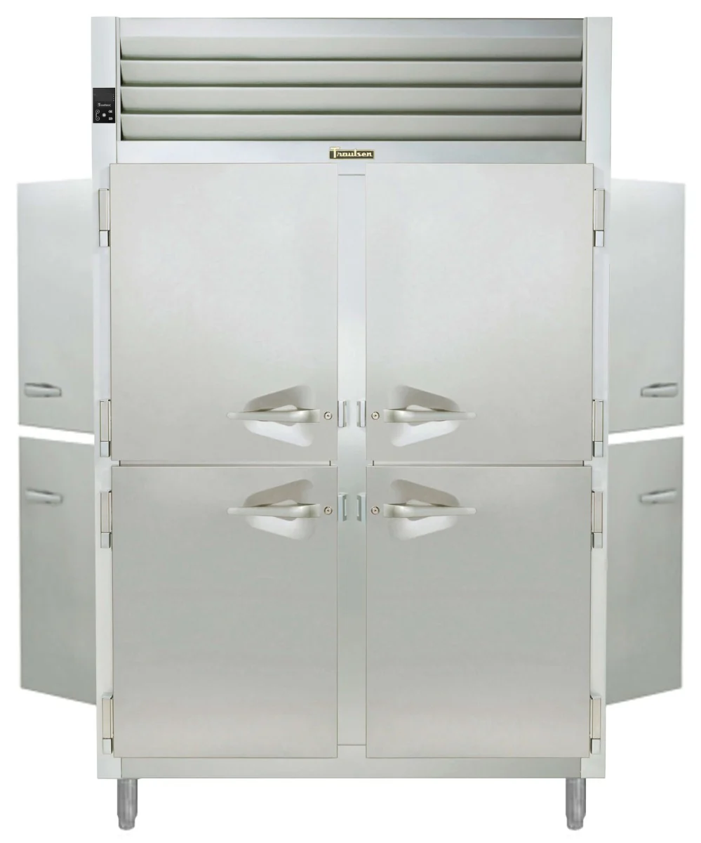 Traulsen AHF232WP-HHS Spec-Line 2-Section 4 Solid Half Door Reach-In Pass-Thru Heated Holding Cabinet 58" - 53.38 cu. ft. - Image 9