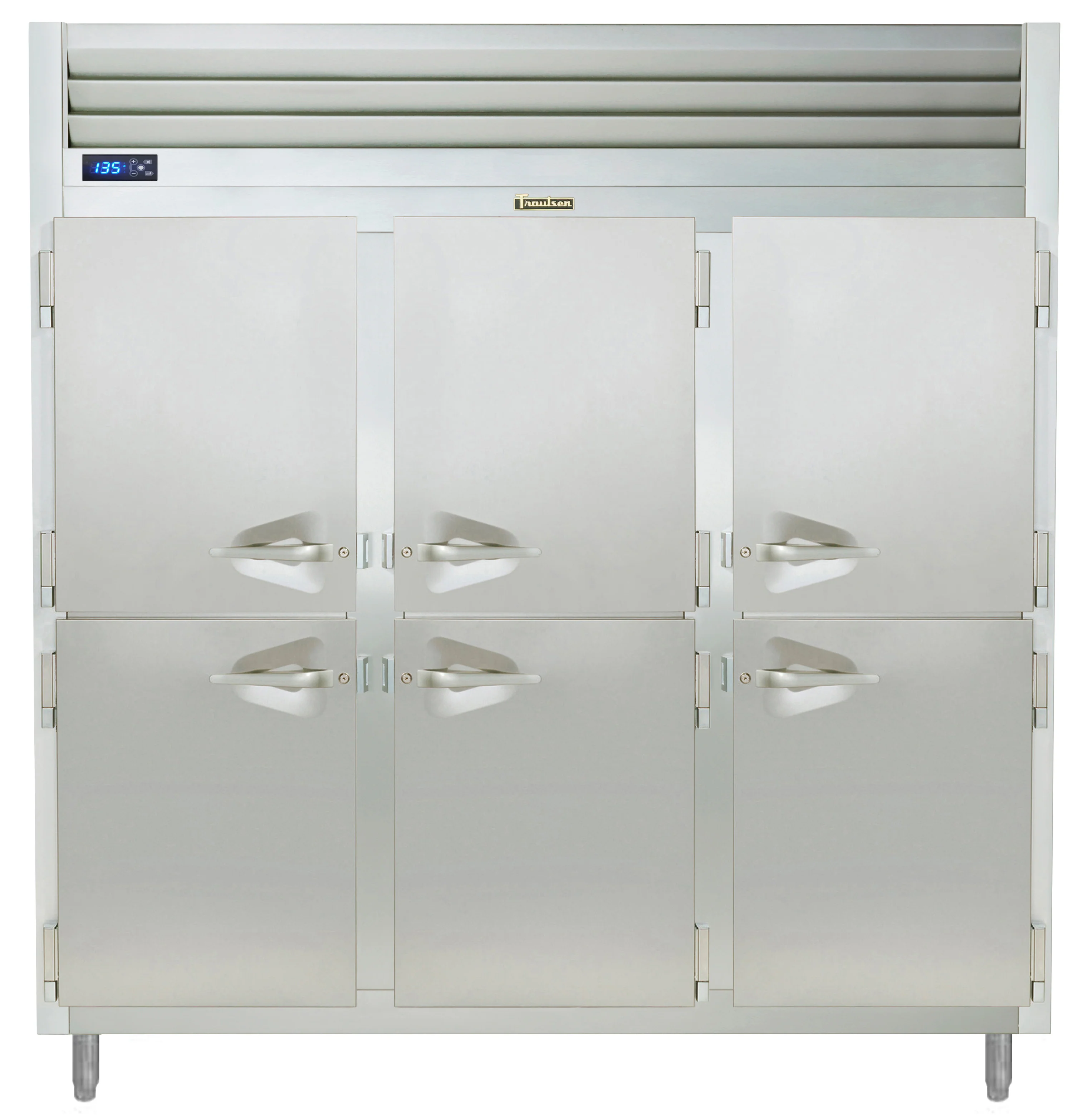 Traulsen AHF332W-HHS Spec-Line 3-Section 6 Solid Half Door Reach-In Heated Holding Cabinet 86" - 77.45 cu. ft. - Image 3