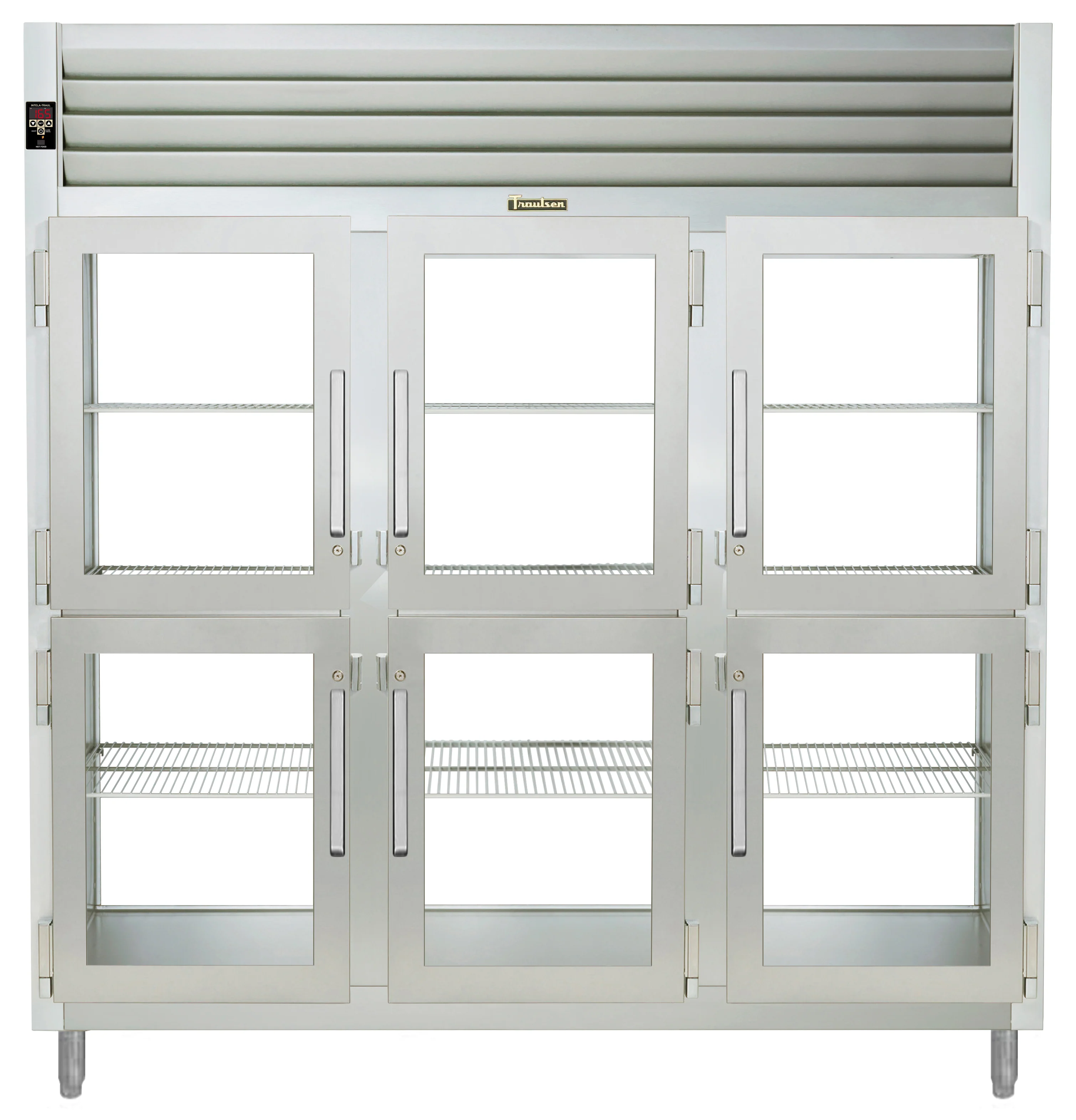 Traulsen AHF332WP-HHG Spec-Line 3-Section 6 Glass Half Door Reach-In Pass-Thru Heated Holding Cabinet 86" - 84.36 cu. ft. - Image 2