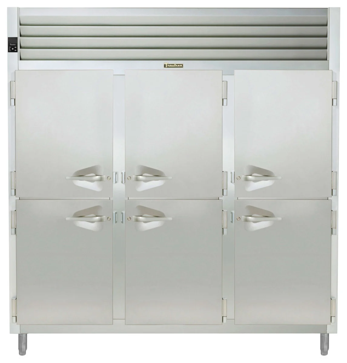 Traulsen AHF332WP-HHS Spec-Line 3-Section 6 Solid Half Door Reach-In Pass-Thru Heated Holding Cabinet 86" - 81.72 cu. ft.