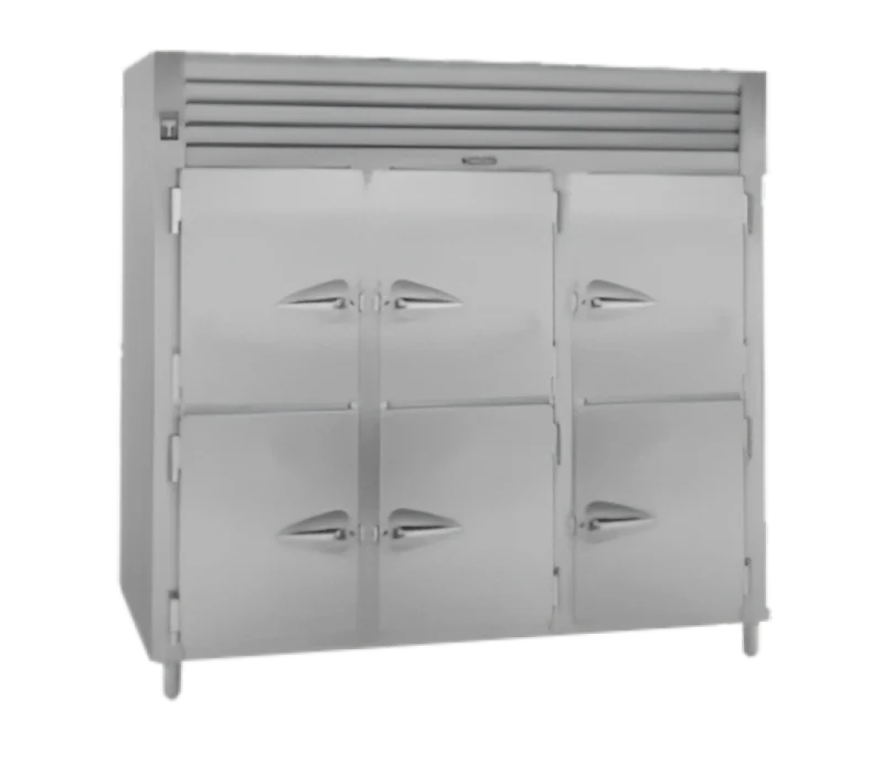 Traulsen AHF332WP-HHS Spec-Line 3-Section 6 Solid Half Door Reach-In Pass-Thru Heated Holding Cabinet 86" - 81.72 cu. ft. - Image 7