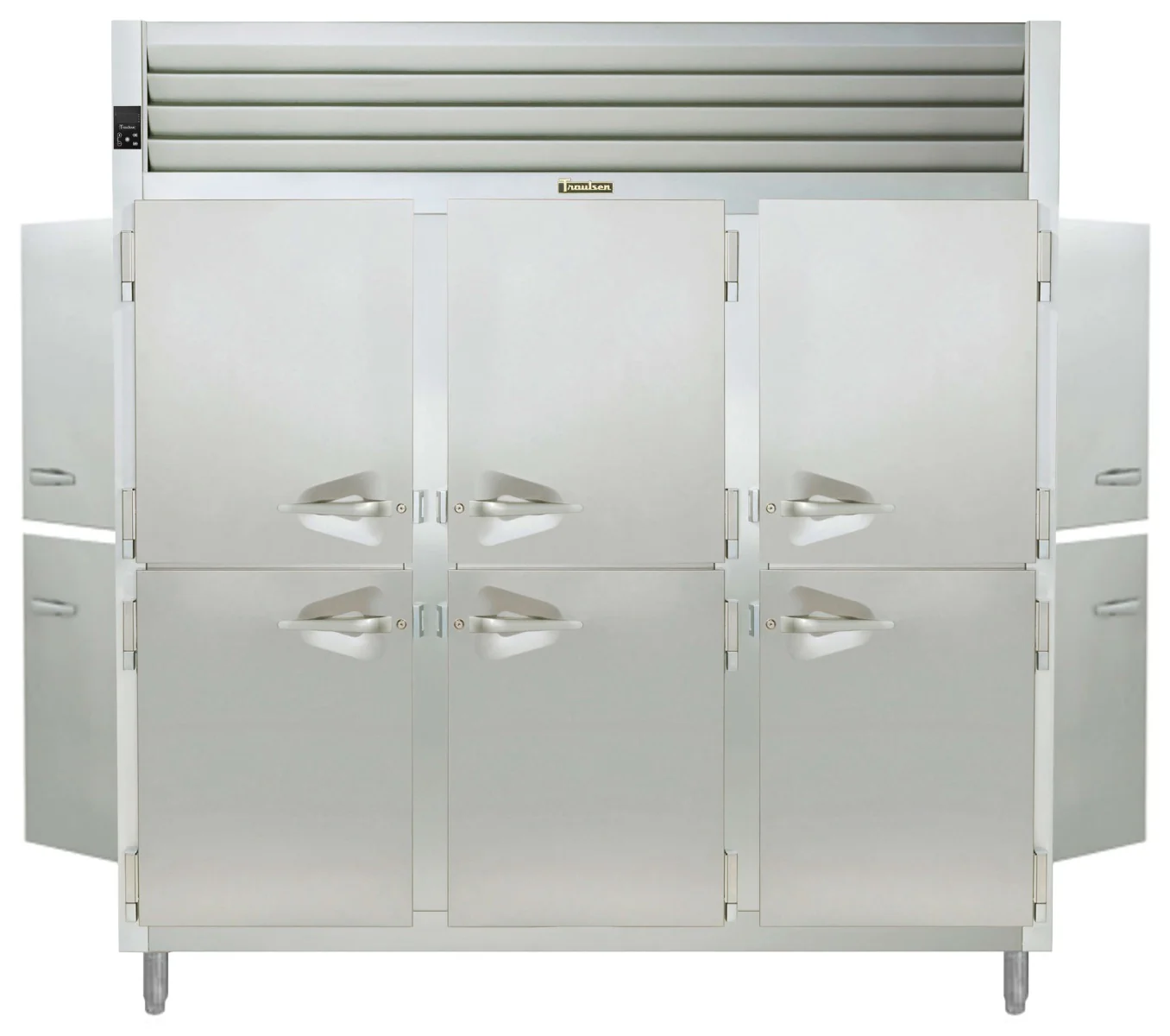 Traulsen AHF332WP-HHS Spec-Line 3-Section 6 Solid Half Door Reach-In Pass-Thru Heated Holding Cabinet 86" - 81.72 cu. ft. - Image 9