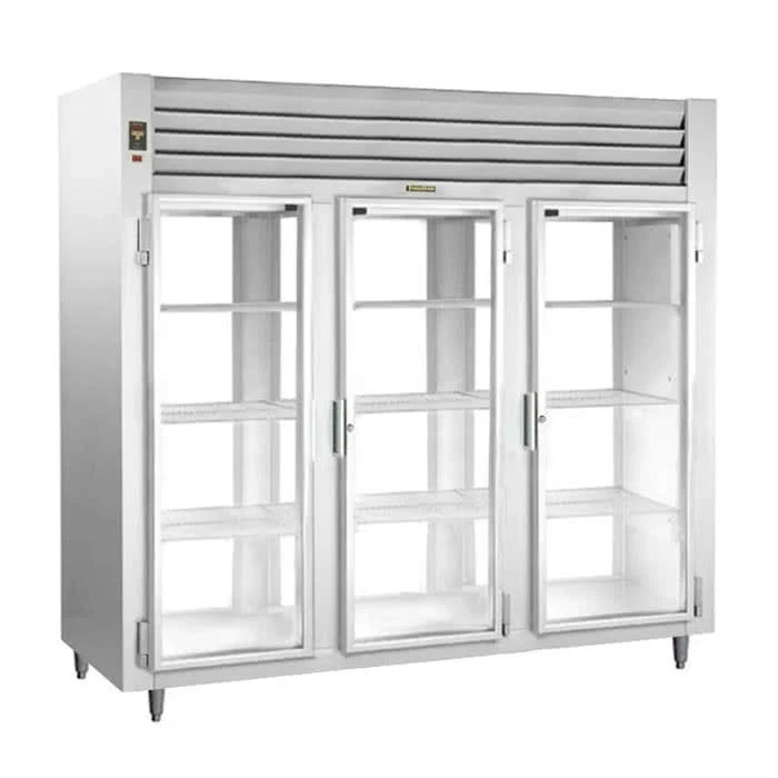 Traulsen AHT332NPUT-FHG Spec-Line 3-Section 3 Glass Door front / 3 Glass Door Rear Reach-In Pass-Thru Refrigerator 76" - 76.25 cu. ft. - 115v - Image 2